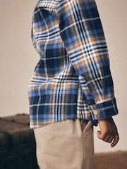 Blue Bear Check Long Sleeve Character Shirt (3mths-7yrs) - Image 5 of 9