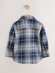 Blue Bear Check Long Sleeve Character Shirt (3mths-7yrs) - Image 7 of 9