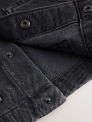 Black Denim Long Sleeve Cord Collar Shirt (3mths-7yrs) - Image 5 of 7