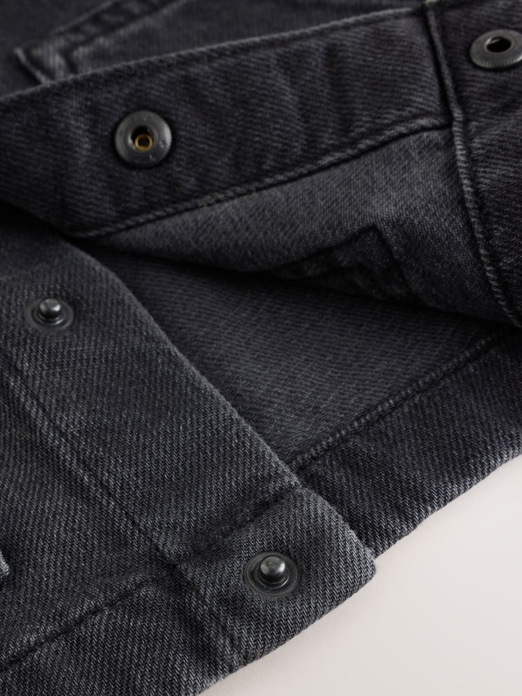 Črna obleka Denim - Srajca z dolgimi rokavi iz rebrastega žameta (3mesecev-7let) - Slika 1 iz 1 Črna obleka Denim - Srajca z dolgimi rokavi iz rebrastega žameta (3mesecev-7let) - Slika 1 iz 1