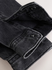 Black Denim Long Sleeve Cord Collar Shirt (3mths-7yrs) - Image 6 of 7