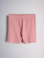 The Set 4 Pack Jersey Rib Cycling Shorts Pink/Black/Red/Brown - Image 4 of 6