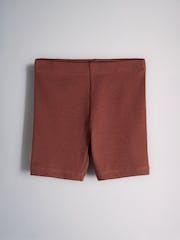 The Set 4 Pack Jersey Rib Cycling Shorts Pink/Black/Red/Brown - Image 5 of 6