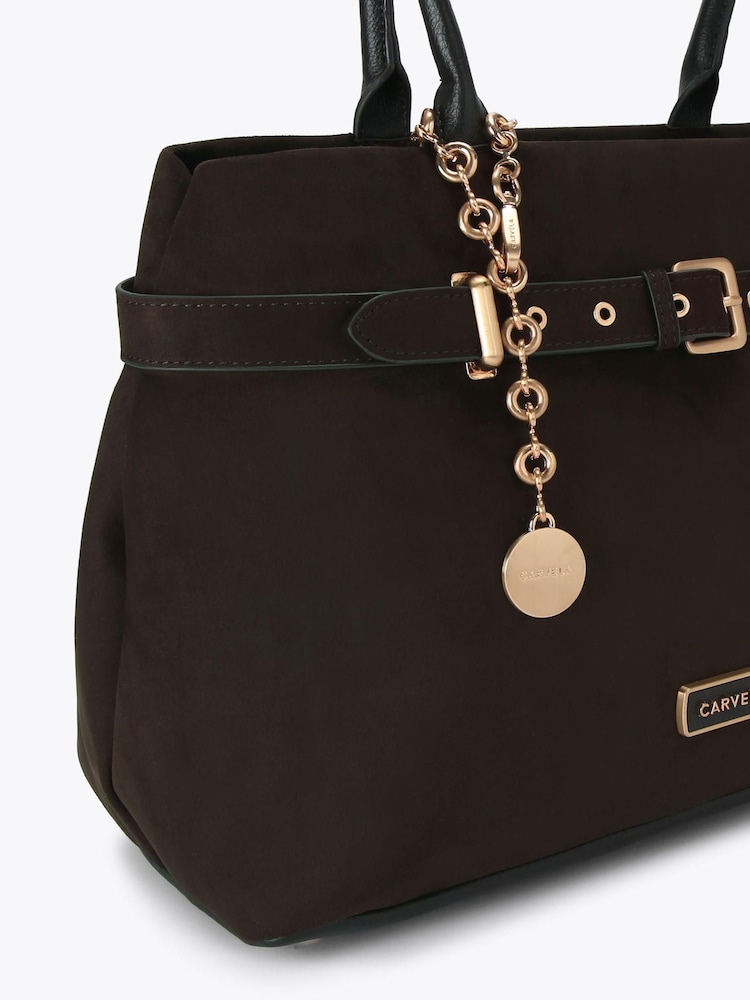 Carvela Brown Gia Belted Tote Bag - Image 4 of 4 Carvela Brown Gia Belted Tote Bag - Image 4 of 4