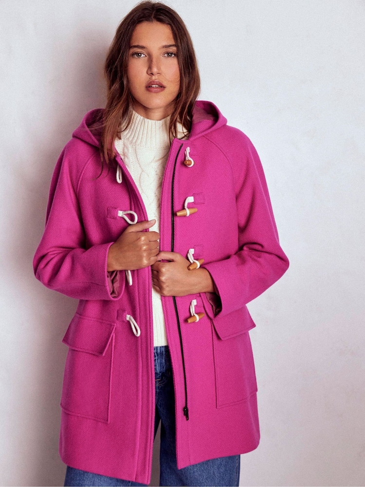 Boden Pink Swing Duffle Coat - Image 2 of 6 Boden Pink Swing Duffle Coat - Image 2 of 6