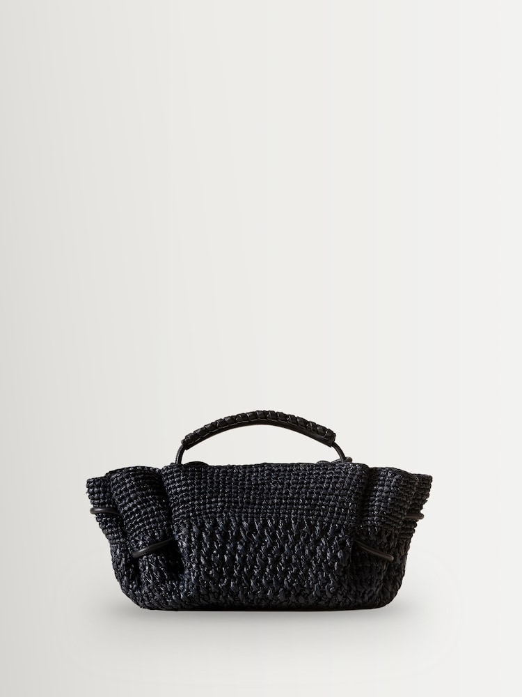 Hereu Studio Black Arta Mini Crochet Raffia Cross-Body Bag - Image 1 of 1