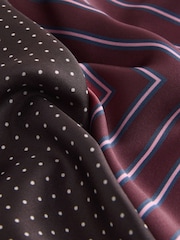 The Set 2 Pack Satin Neck Scarfs - Obraz 10 z 10