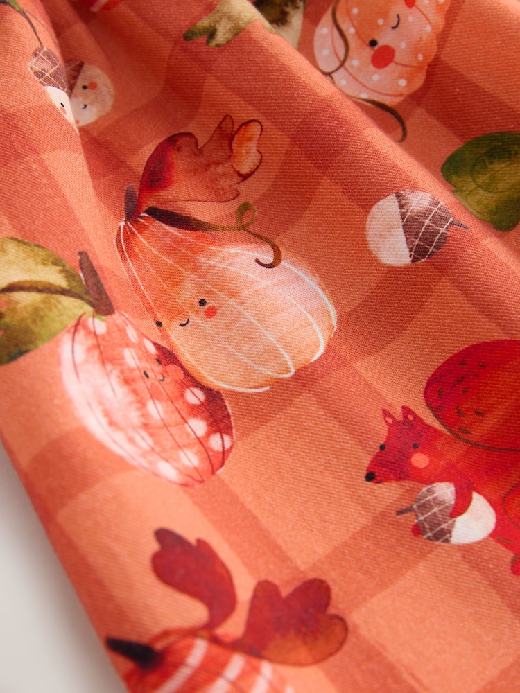 Orange Autumn Print Long Sleeve 3D Character Dress (3mths-8yrs) - Image 8 of 8 Orange Autumn Print Long Sleeve 3D Character Dress (3mths-8yrs) - Image 8 of 8