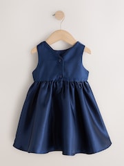 Metalic Blue - 3D Corsage Occasion Dress (12mths-8yrs) - صورة 7 من 10