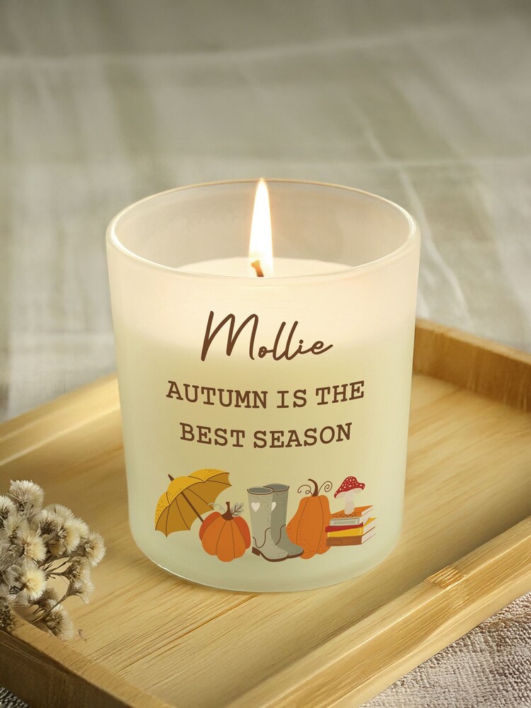 Personalised Autumn Pumpkin Candle Jar by PMC - Image 3 of 3