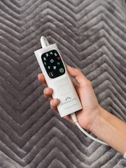 Dreamland Grey Hurry Home Deluxe Velvet Warming Throw Electric Blanket - Image 3 of 3