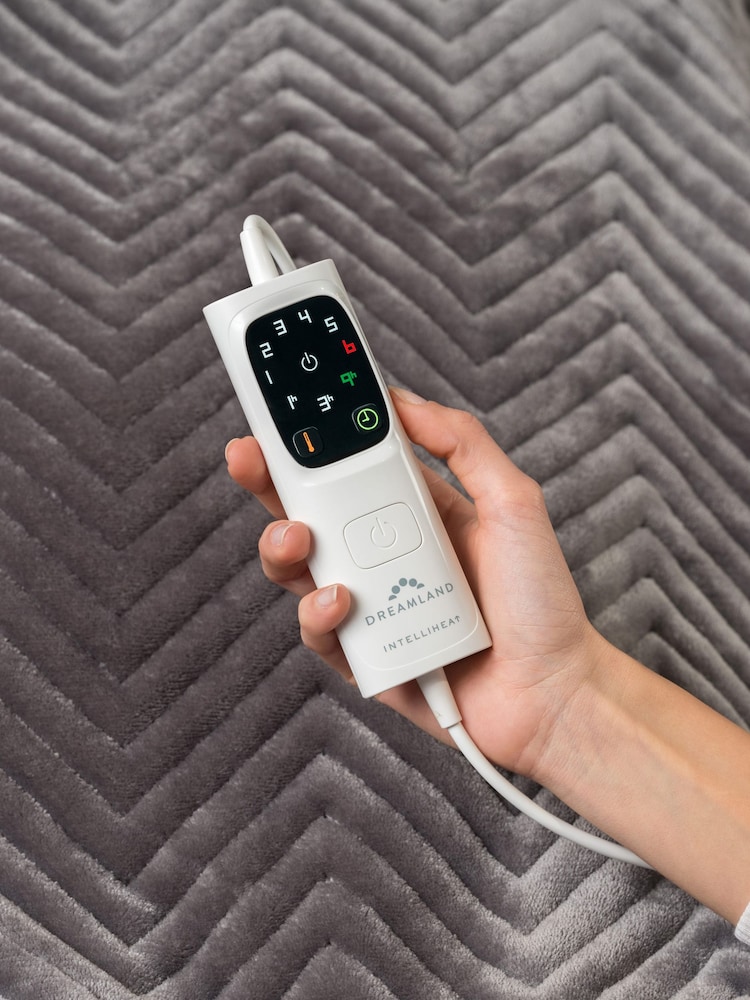 Dreamland Grey Hurry Home Deluxe Velvet Warming Throw Electric Blanket - Image 3 of 3