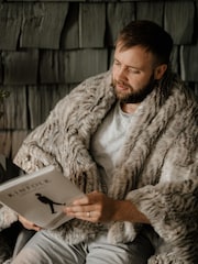 Dreamland Zebra Hygge Days Luxury Faux Throw Electric Blanket - Image 2 of 3