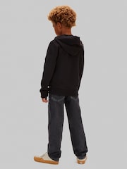 Calvin Klein Jeans Relaxed Zip Up Black Hoodie - Image 2 of 5