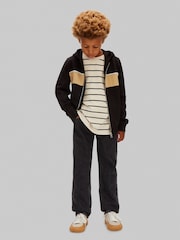 Calvin Klein Jeans Relaxed Zip Up Black Hoodie - Image 3 of 5