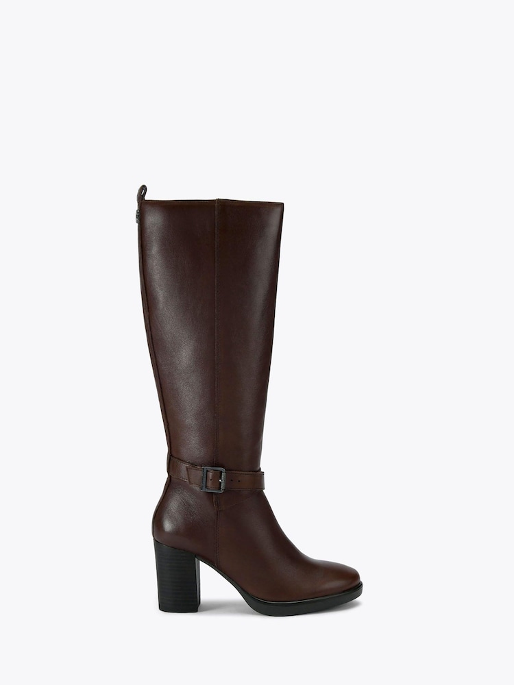 Carvela Brown Silver 2 Ankle Wide Fit Boots - Image 1 of 5 Carvela Brown Silver 2 Ankle Wide Fit Boots - Image 1 of 5
