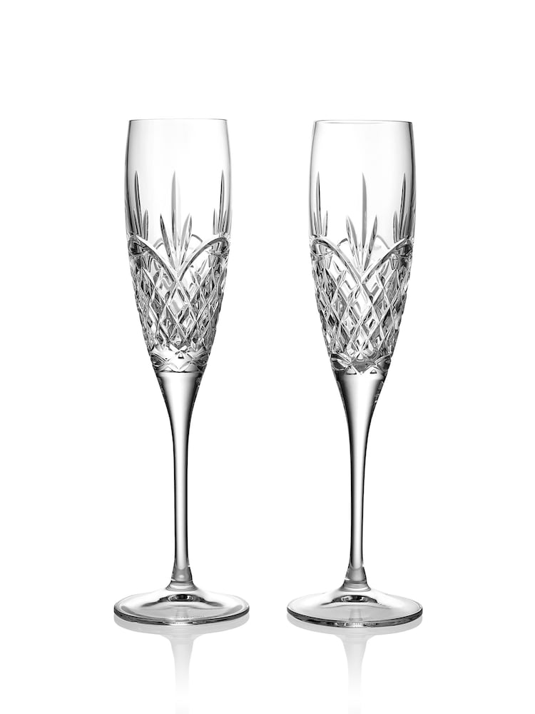 Waterford Clear Forever Toasting Flute Glasses 210ml Set of 2 - Image 1 of 3