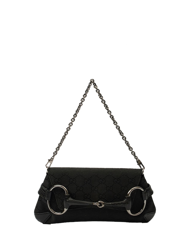 Gucci Horsebit Chain Shoulder Mini Black Bag - Image 1 of 6 Gucci Horsebit Chain Shoulder Mini Black Bag - Image 1 of 6