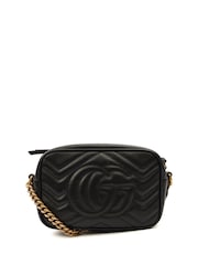 Gucci Marmont Shoulder Mini Cross-Body Black Bag - Image 2 of 6