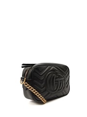 Gucci Marmont Shoulder Mini Cross-Body Black Bag - Image 3 of 6