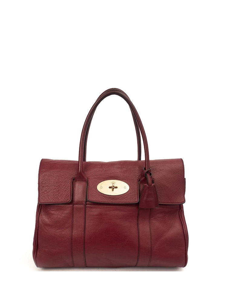 Mulberry Red Bayswater Heritage Tote - Image 1 of 7 Mulberry Red Bayswater Heritage Tote - Image 1 of 7