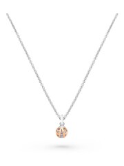 Beaverbrooks Gold Sterling Silver and Gold Plated Cubic Zirconia Ladybird Pendant - Image 1 of 3