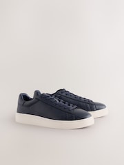 Navy Wide Fit Smart Casual Longline Trainers - Image 1 of 5