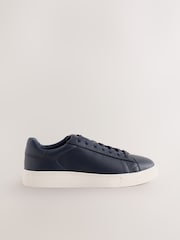 Navy Wide Fit Smart Casual Longline Trainers - Image 2 of 5
