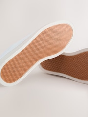 White Wide Fit Smart Casual Longline Trainers - Image 5 of 5