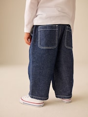 Rinse Wash Denim Shacket and Wide Leg Jeans Set (3mths-7yrs) - Image 5 of 11