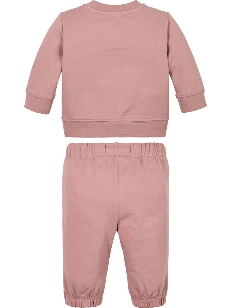 Calvin Klein Jeans Pink Monogram Crew Neck Sweatshirt Set - Image 2 of 2