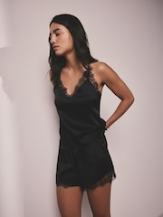 AIYLA Black Lace & Silk Camisole - Image 2 of 10