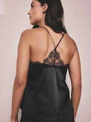 AIYLA Black Lace & Silk Camisole - Image 5 of 10