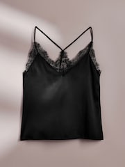 AIYLA Black Lace & Silk Camisole - Image 7 of 10