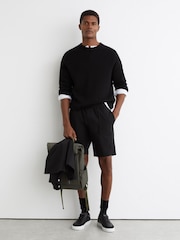 Reiss Black Ascend Technical Drawstring Short - Image 1 of 6