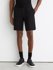 Reiss Black Ascend Technical Drawstring Short - Image 3 of 6