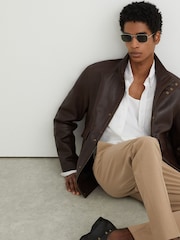 Reiss Found ストレッチ スリムフィット ドローストリング パンツ - 画像 5 / 7