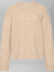 Calvin Klein Brown Boiled Wool V-Neck Long Sleeve Jumper - Image 4 of 4