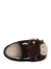 Totes Brown Highland Cow Novelty Mule Slippers - Image 4 of 5