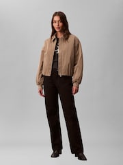 Calvin Klein Nude Shine Relaxed Bomber Jacket - Image 3 of 6