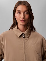 Calvin Klein Nude Shine Relaxed Bomber Jacket - Image 5 of 6