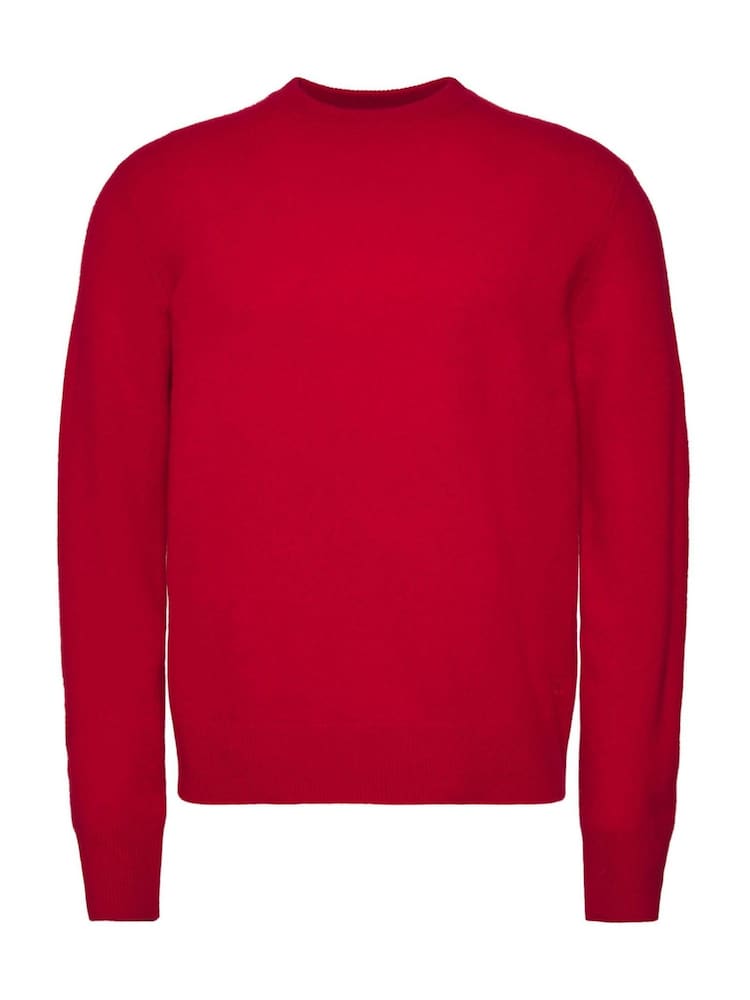 Calvin Klein Red Cosy Wool Crewneck Jumper - Image 6 of 6 Calvin Klein Red Cosy Wool Crewneck Jumper - Image 6 of 6