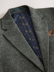 Khakigrün - Wool Blend Donegal Textured Blazer - Bild 7 von 11