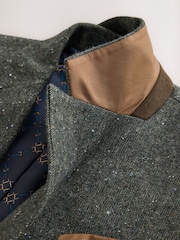 Khakigrün - Wool Blend Donegal Textured Blazer - Bild 8 von 11