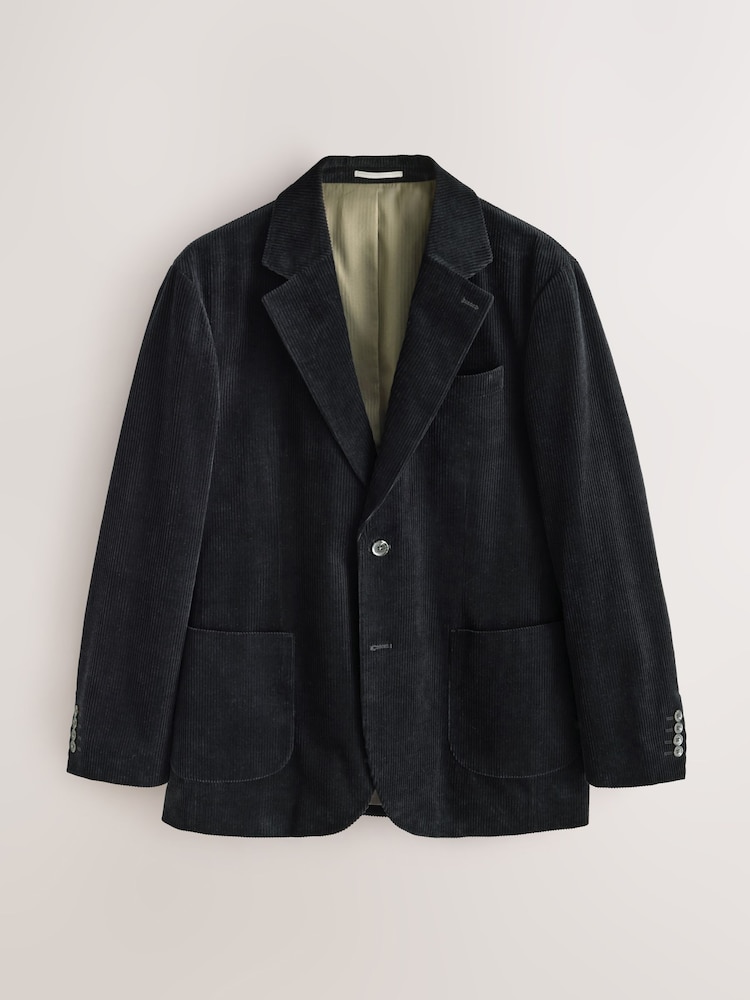 Black Regular Fit Corduroy Blazer - Image 1 of 12 Black Regular Fit Corduroy Blazer - Image 1 of 12