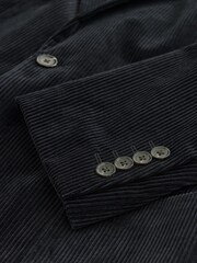 Black Regular Fit Corduroy Blazer - Image 11 of 12