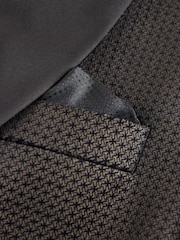 Zwart/goud - Normale Pasvorm - Fluwelen blazer met patroon - Afbeelding 10 van 11