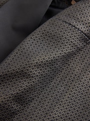 Zwart/goud - Normale Pasvorm - Fluwelen blazer met patroon - Afbeelding 9 van 11