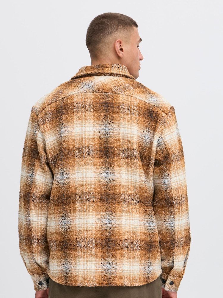 !Solid Brown Regular Fit Shirt - Image 2 of 5 !Solid Brown Regular Fit Shirt - Image 2 of 5