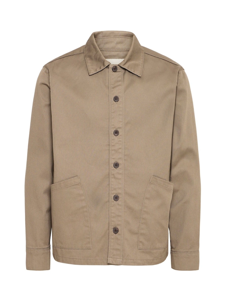 !Solid Green Regular Fit Overshirt - Image 5 of 5 !Solid Green Regular Fit Overshirt - Image 5 of 5